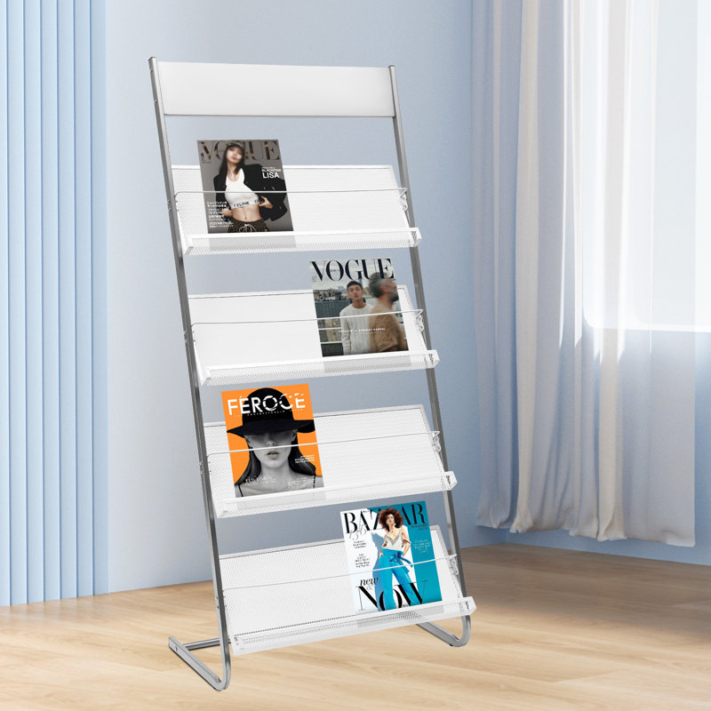 Latitude Run® Bledi Metal Free Standing Magazine Rack & Reviews